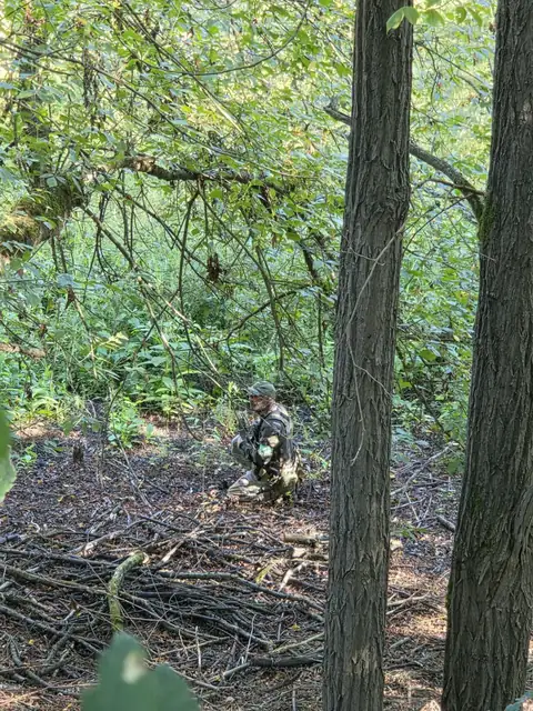 Giocatore nascosto nel sottobosco